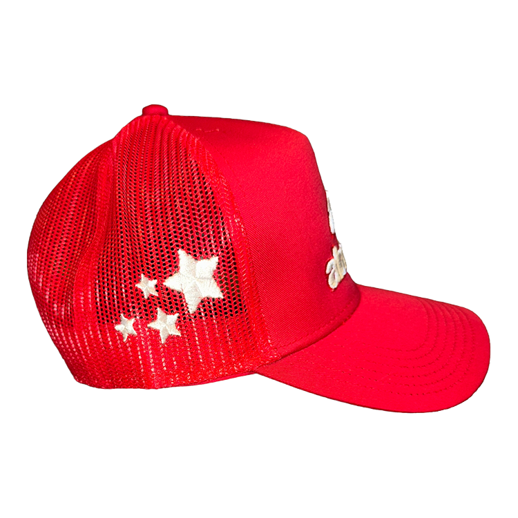 ALONESTAR TRUCKER HAT RED