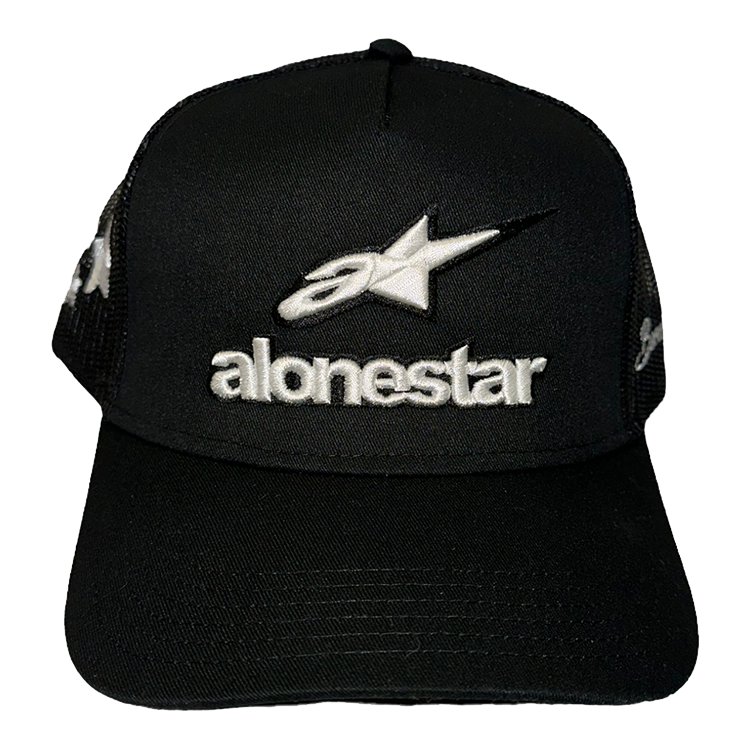 ALONESTAR TRUCKER HAT BLACK