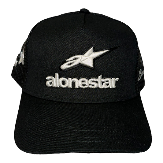 ALONESTAR TRUCKER HAT BLACK