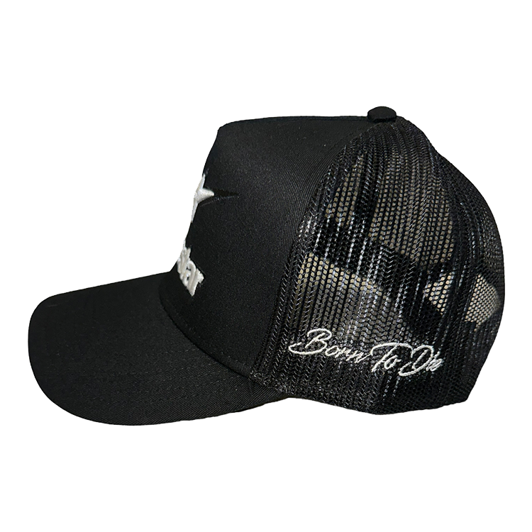 ALONESTAR TRUCKER HAT BLACK