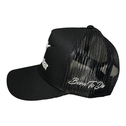 ALONESTAR TRUCKER HAT BLACK